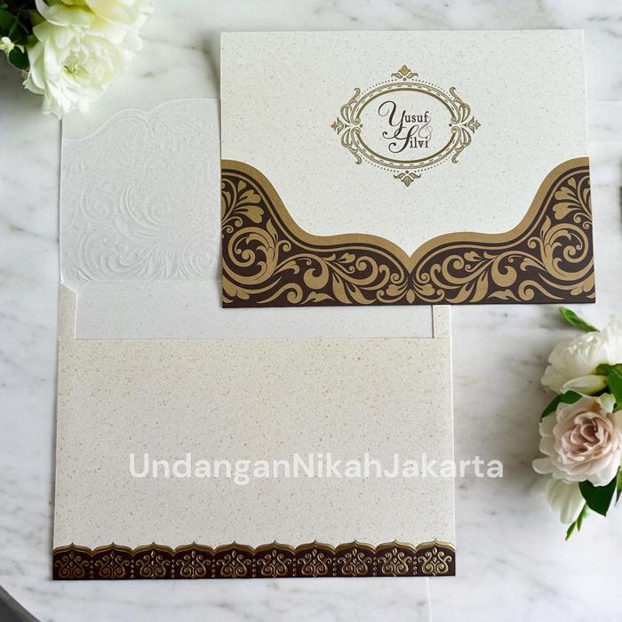Blangko Undangan Kosong Pernikahan Erba Kartu Blanko Simple 88200
