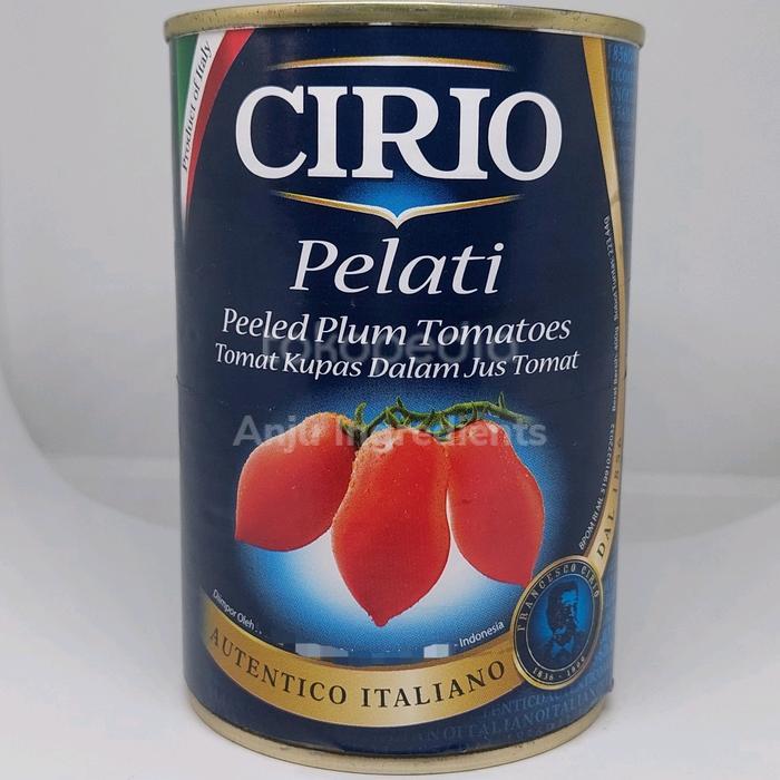 Cirio Tomato Peeled 400gram/ Tomat Utuh / Whole Tomato Peeled ready
