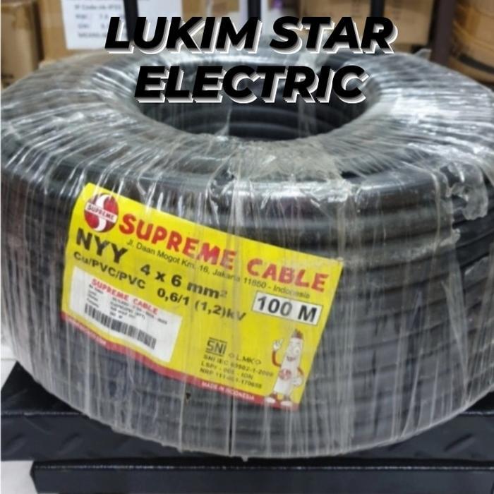 Triolamart - Nyy 4X6Mm Supremekabel Tufur 4 X 6 Mmkabel Kawat 4X6Nyy 4X6Mm Terbaru
