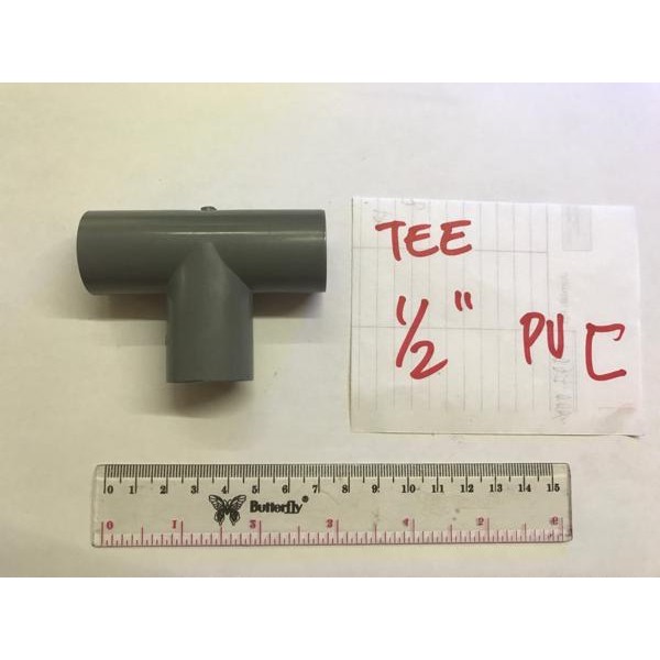 ] tee 1/2 0,5 dim inch 3 way fitting sambungan pipa pvc