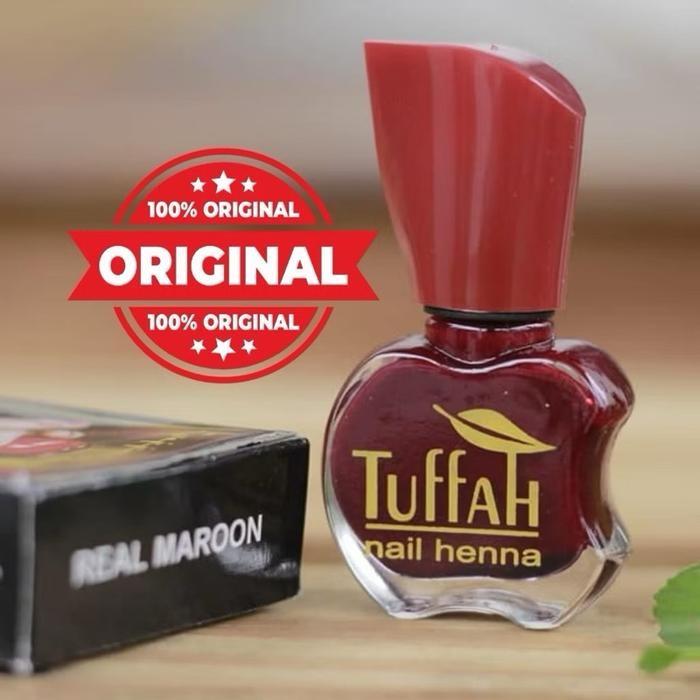 KJ (ORIGINAL) Tuffah Nail Henna - tuffah kemasan baru BPOM original - henna kuku tuffah - tuffah