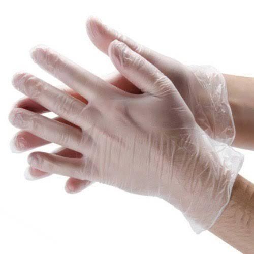New hand glove vinyl/hand glove latex/hand glove sensii na biru ukr M