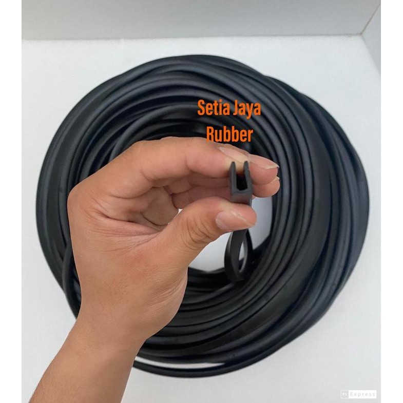 New Karet U jepit kaca / karet u list jepit plat 4mm