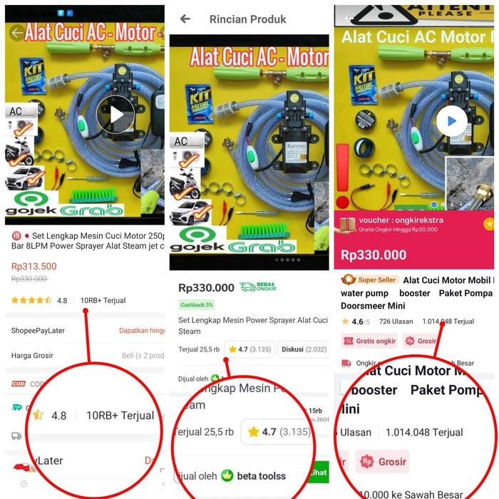 STOK TERBATAS  ALAT MESIN CUCI MOTOR MOBIL AC HEMAT LISTRIK X TERJANGKAU