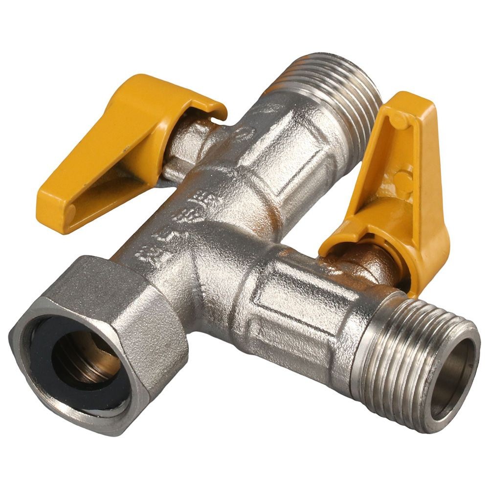 Brass Water Diverter 3 Way Shower Diverter Valve T Adapter Shower Head Shut-Off Valve Heavy Duty