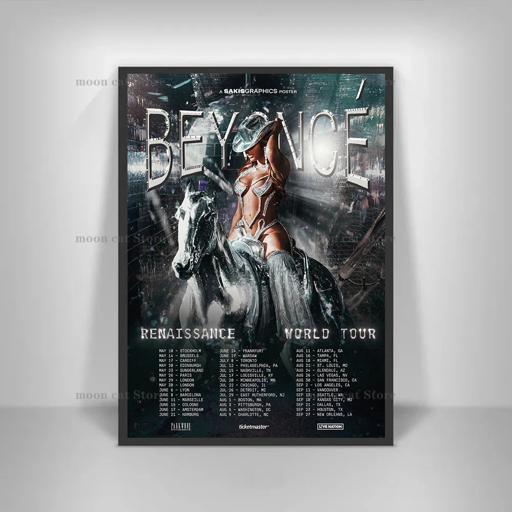 Diva Beyonce Renaissance 2023 World Tour Music Album Poster Canvas Painting Singer Wall Art Pictures