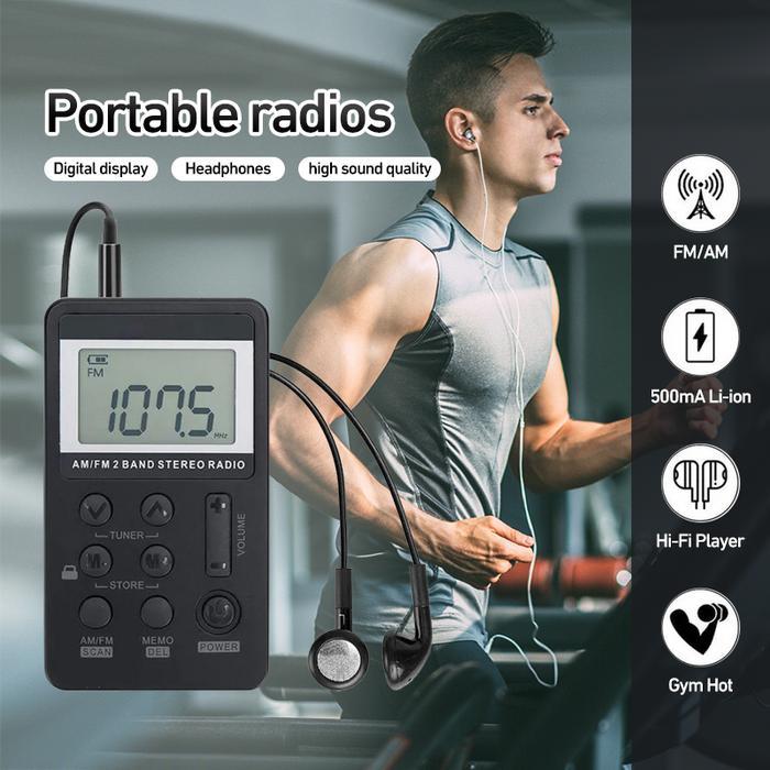 Terlaris RADIO MINI PORTABLE INTERNATIONAL 2 BAND FM - AM SPEAKER RADIO STEREO BATERAI ATAU LISTRIK