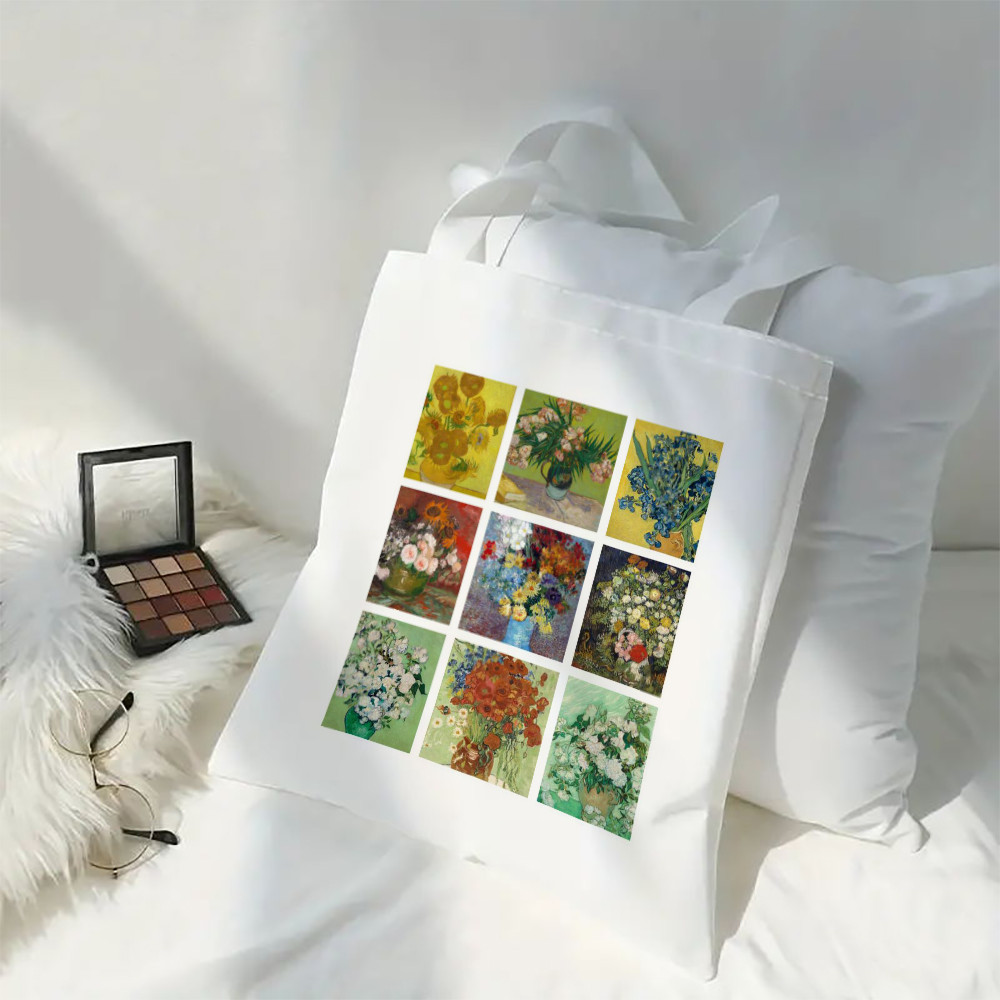 Vincent Van Gogh Capacious Tote Bag, Casual Portable Shoulder Bag ,Lightweight Shopping Bag, Big