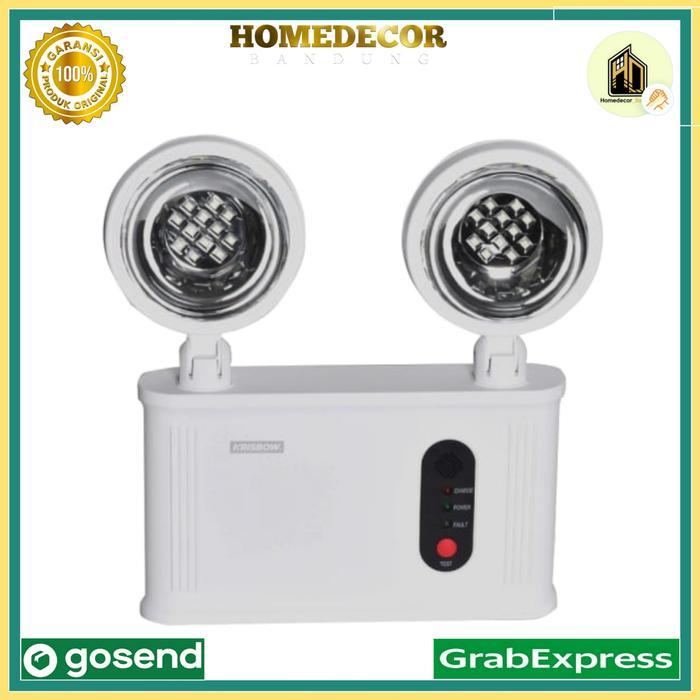 Krisbow Lampu Darurat Twin Lit / emergency lamp krisbow / emergency
