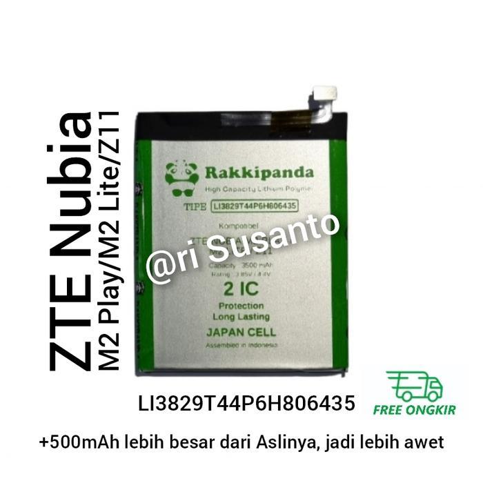 BATERAI RAKKIPANDA FOR ZTE NUBIA M2 PLAY/M2 LITE/Z11 DOUBLE POWER