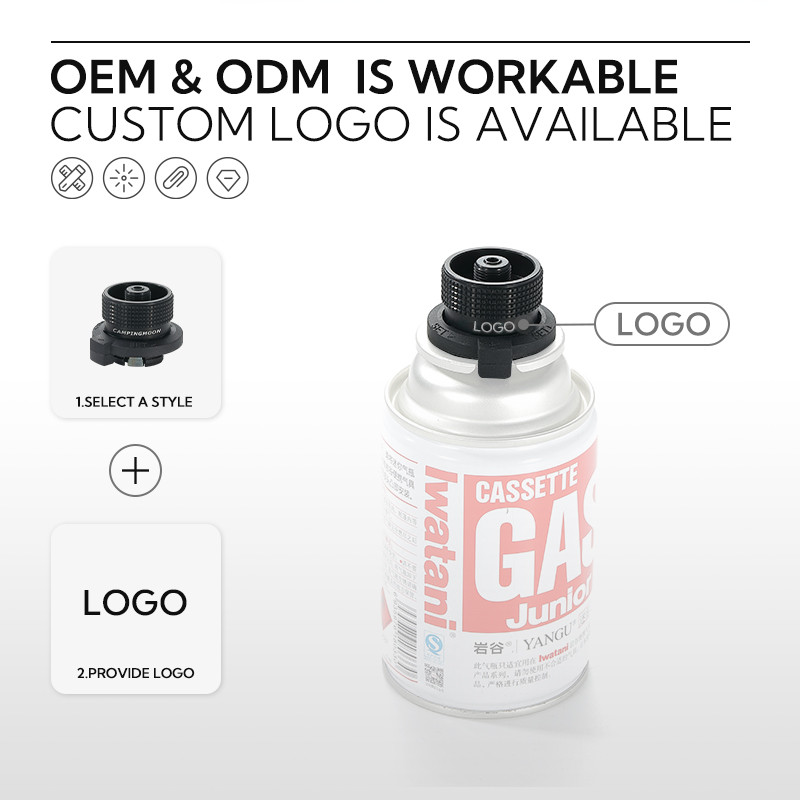 Outdoor Butane Gas Cartridge Adapter Stainless Steel Gas Tank Canister Refill Butane Gas Cartridge A