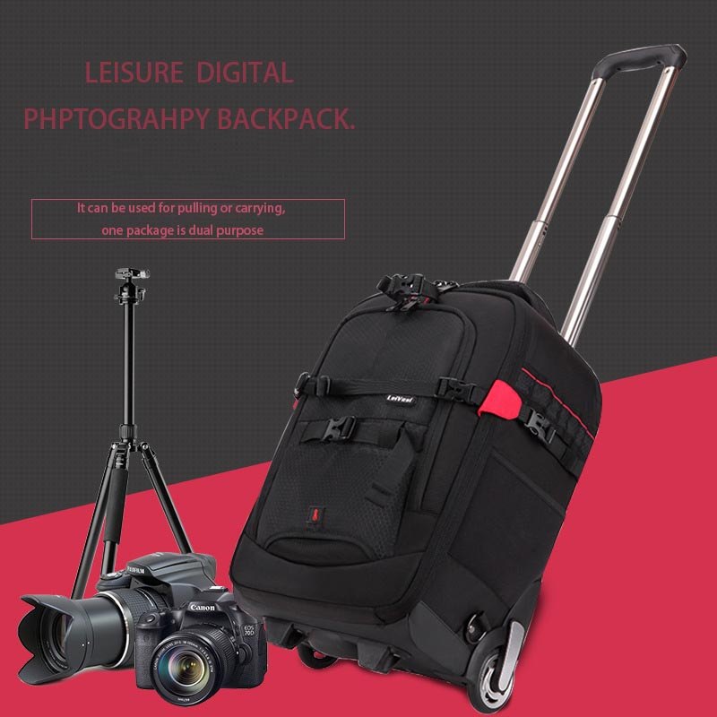 Trolley camera bag Professional camera trolley suitcase Bag Video Photo Digital Camera luggage trave