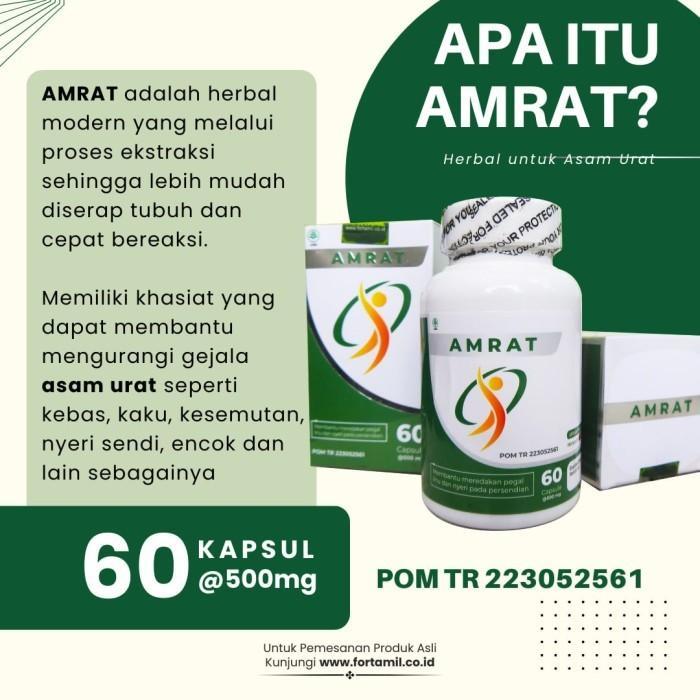 o1wl-- Amrat Kapsul Obat Herbal Osteoarthritis Nyeri Radang Sendi Ngilu Paten