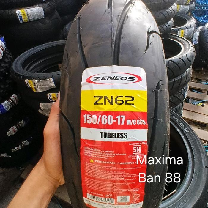 Ban Motor Zeneos 150/60-17 ZN62 Tubeless Ban Belakang Motor Ninja CBR 250