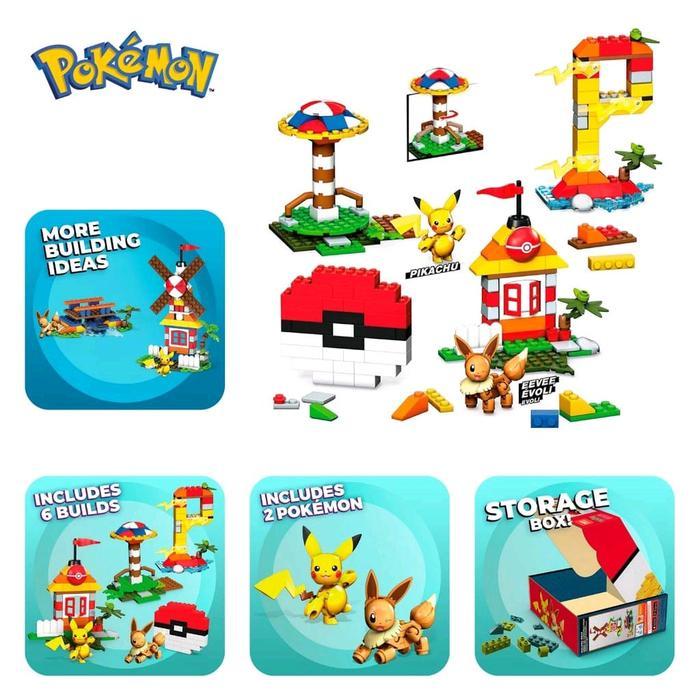 Mega Construx Pokemon Pikachu Lego Building Box Original