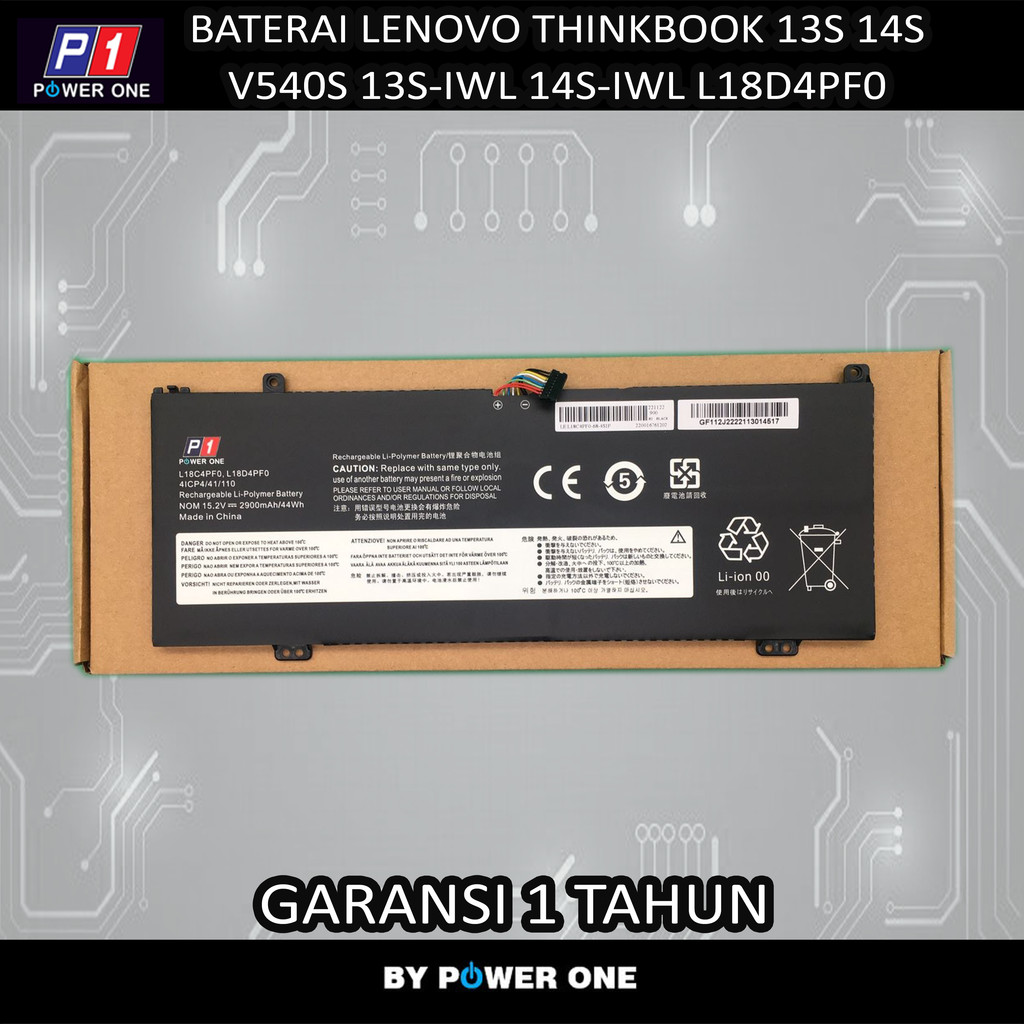 Baterai Lenovo ThinkBook 13s 14s V540S ThinkBook 13S-IWL L18D4PF0