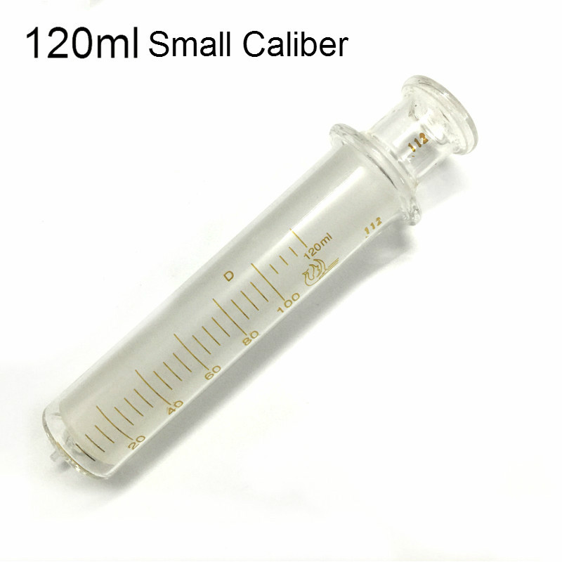 GLASS SYRINGE 100 ML WITH METAL LUER LOCK / GLASS CALIBER GLASS SAMPLE EXTRACTOR INJECTOR LAB