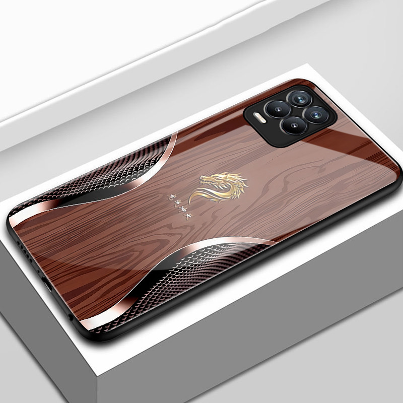 Casing Hp Untuk Realme 8 5G 8s 5G 8 Pro Case Casing pola Naga Kasing HP Kesing keras kaca Silikon So