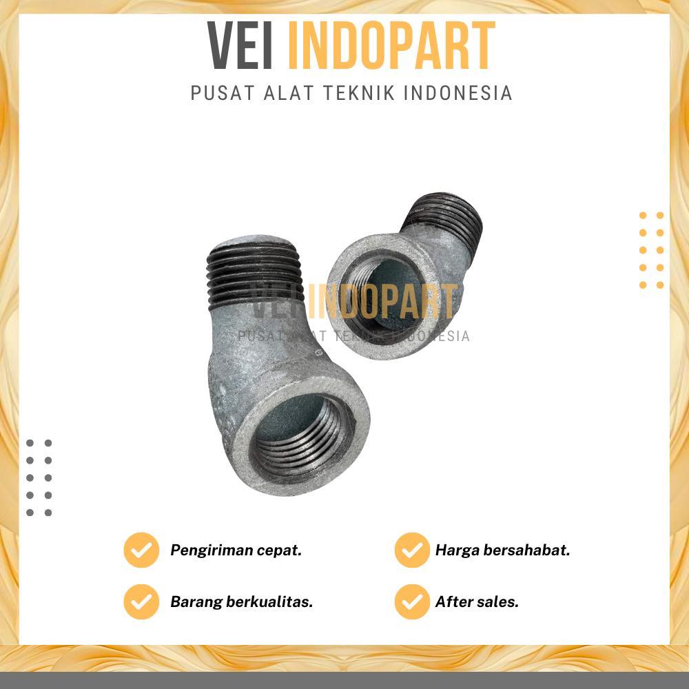 2'' STREET ELBOW GALVANIS 2 INCH
