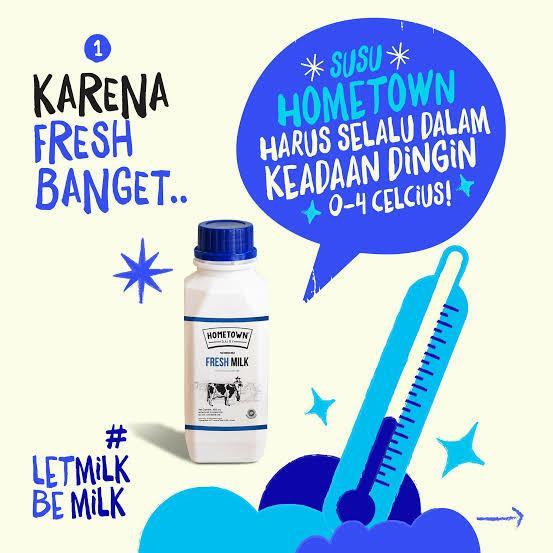 p410- Susu Segar Hometown Fresh Milk 1L / Home Town Fresh Milk