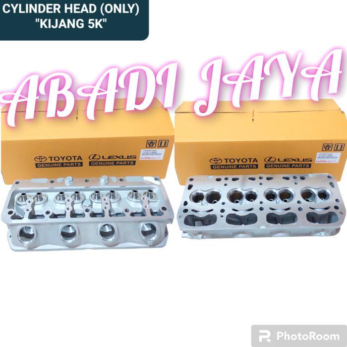 Baru Cylinder Head Only Toyota Kijang Super 5K Original Ori Berkualitas