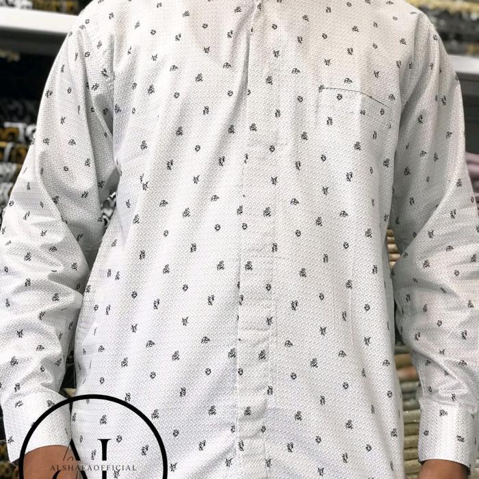 Baju Koko DL/ Koko Kemaja Dewasa DL Lengan Panjang & Pendek Bahan Katun Motif