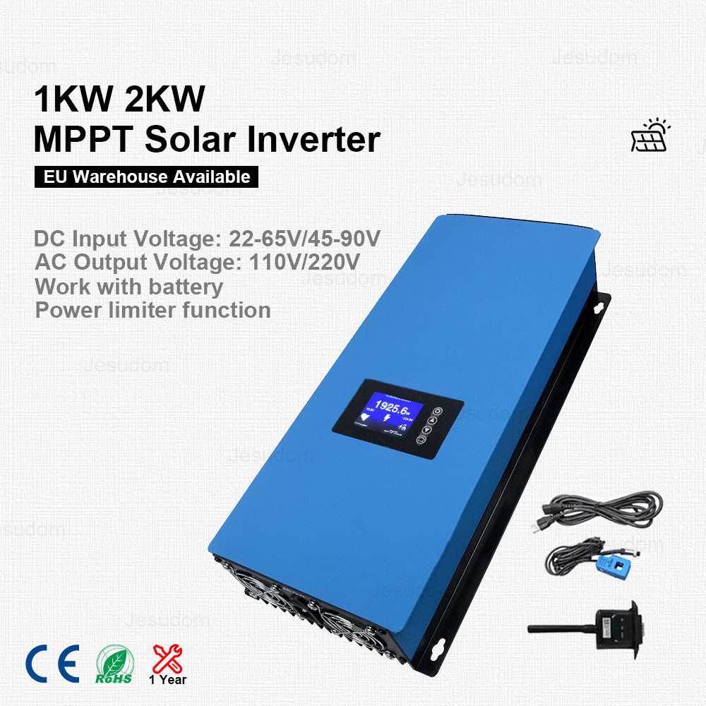 1KW 2KW MPPT Solar Inverter DC22-65V 45V-90V or to AC110V220V Can