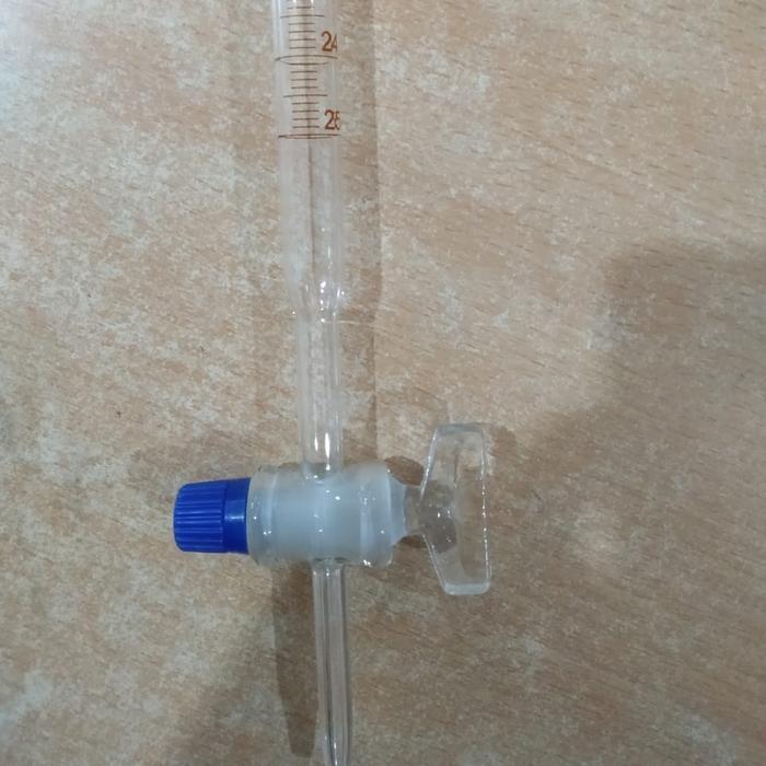 d95o- Buret 25 Ml Kran Glass Herma