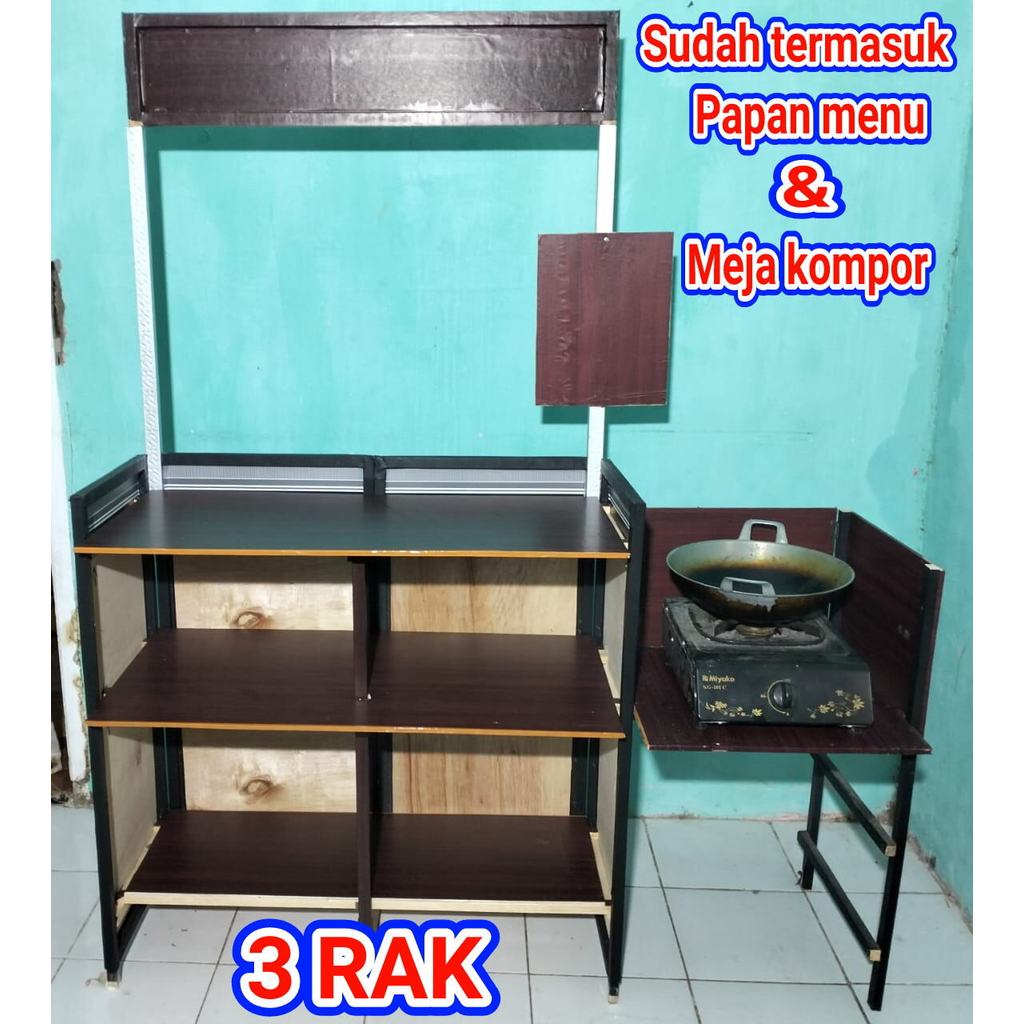 booth portable  gerobak lipat  meja jualan  meja lipat kompor