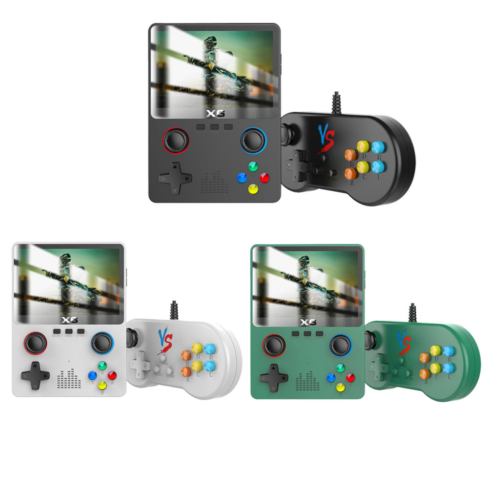 New X6 Handheld Game Console High-Definition Large Screen PSP Dual Joystick Simulator with 10000 Gre