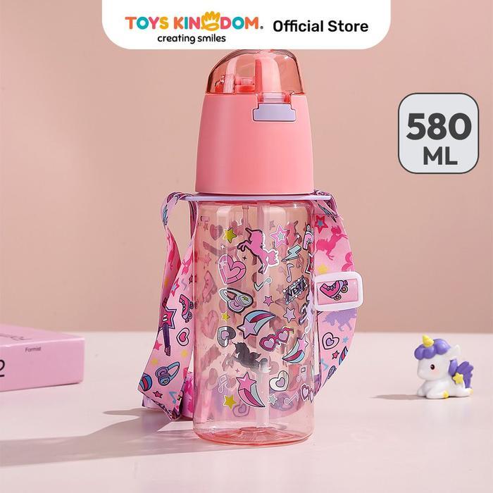 KIDDY STAR 580 ML BOTOL MINUM ANAK UNICORN - PINK