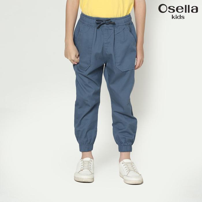 Osella Kids Basic Jogger Pants 32875002 | Celana Panjang Joger Anak Laki Laki - Seaport Blue, 10