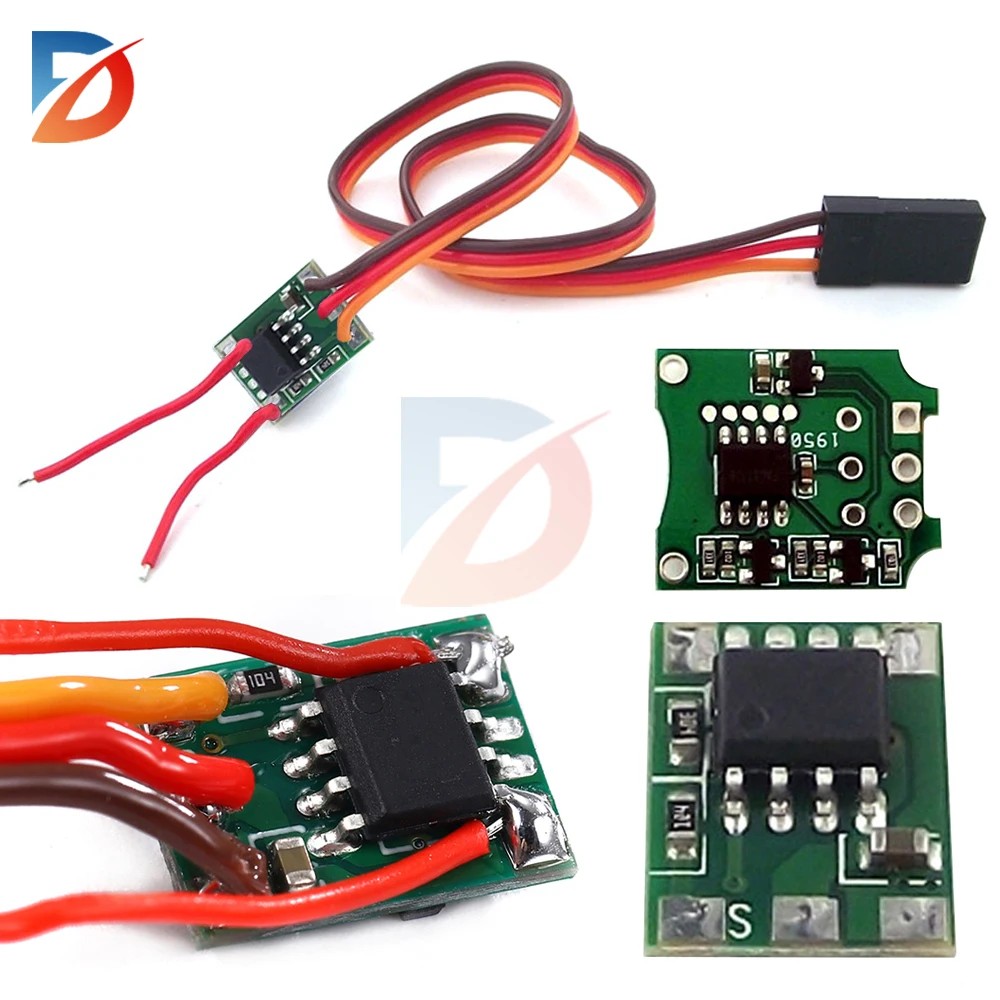 Dual Way Bidirectional Brushed ESC Speed Control for RC Model Boat Tank Brushed Motor Spare Parts