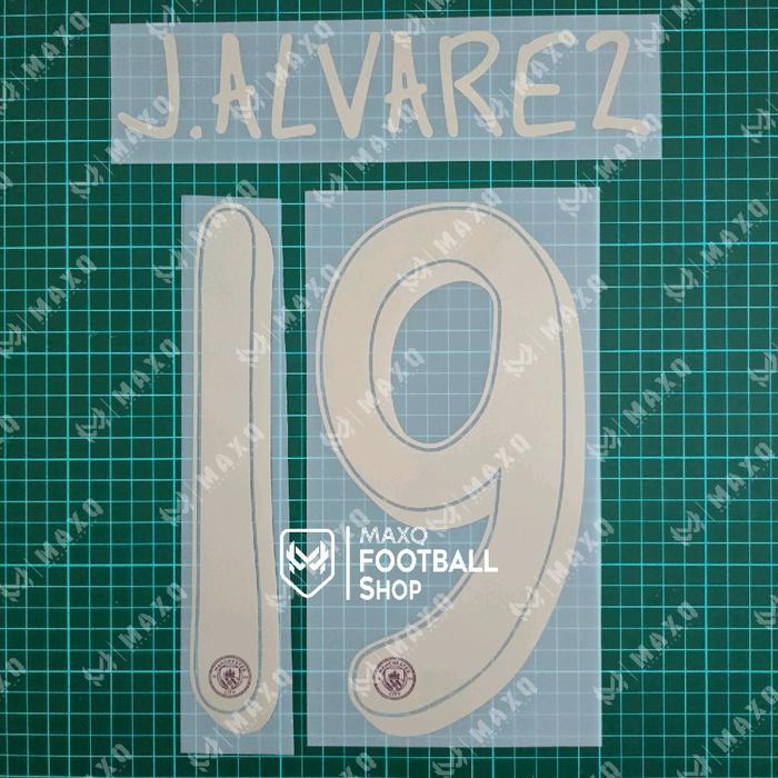 Khusus Gosend [ Nameset ] City Third Jersey 2024 / 2025 Cup Version J. Alvarez 19