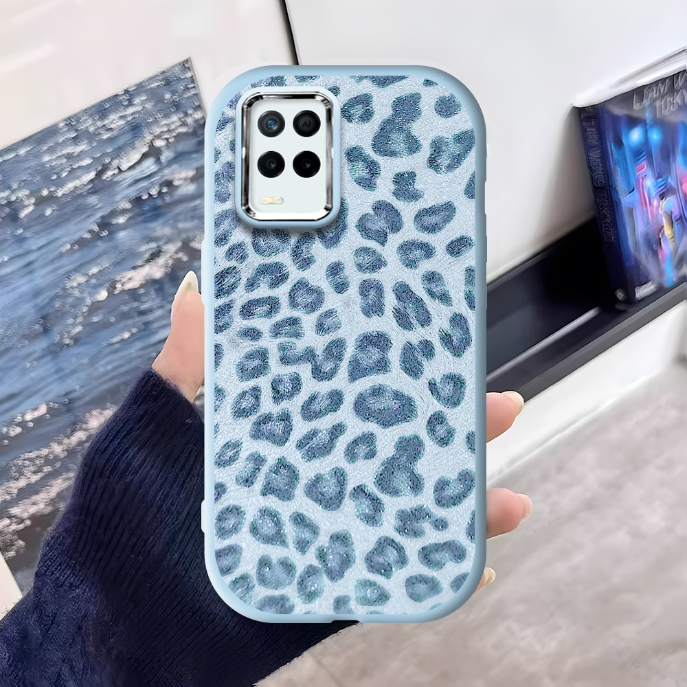 Casing Hp Untuk Realme 8 5G Silikon Phone Case Custom Softcase Kesing Cassing Fashion Leopard print 