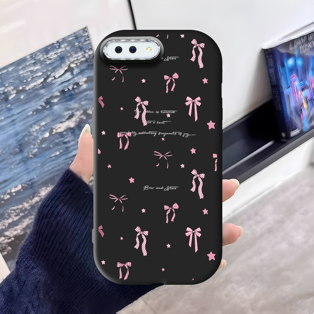 Casing Hp Untuk OPPO A3S A12E Phone Case Softcase Kesing Sofcase Pink Bow 6102 PDD for Girl Gift