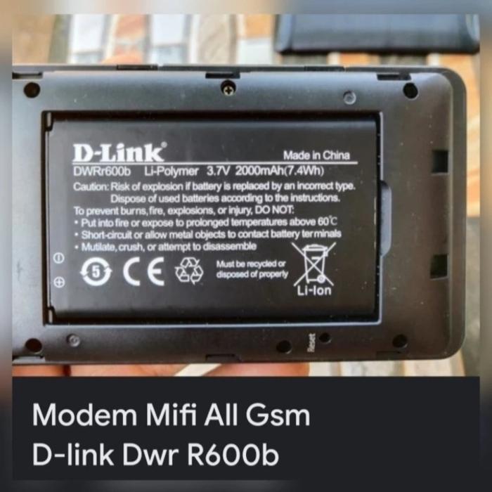 TERBARU Battery DWRr600b For Modem D-Link DWR932C Baterai Wifi DLink 2000Mah BISA GOSEND