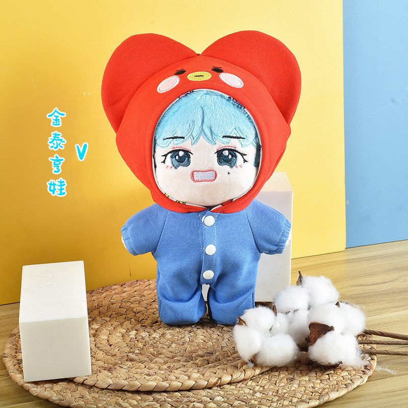 New 22cm Korean Version BTS Doll Doll Plus Clothes Park Jimin Kim Taehyung Min Yoon Jungkook Doll