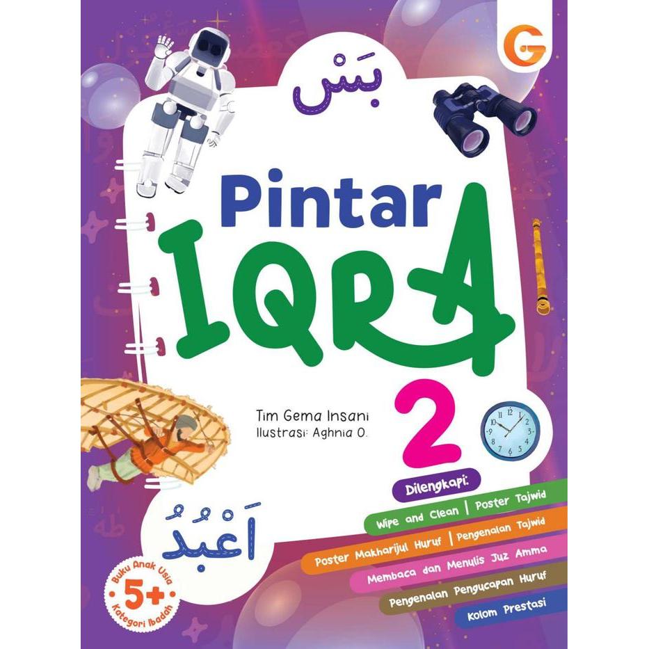 Terlaris Boardbook Anak - Pintar Iqra 2