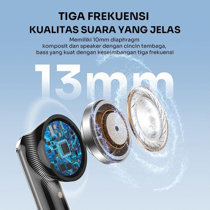 Robot Flybuds T30 Earphone Bluetooth 5.3 TWS With Transparent Case