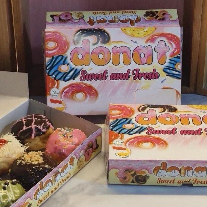 Dus/Box Donat Mini Tebal Ukuran 21X13,5 Cm