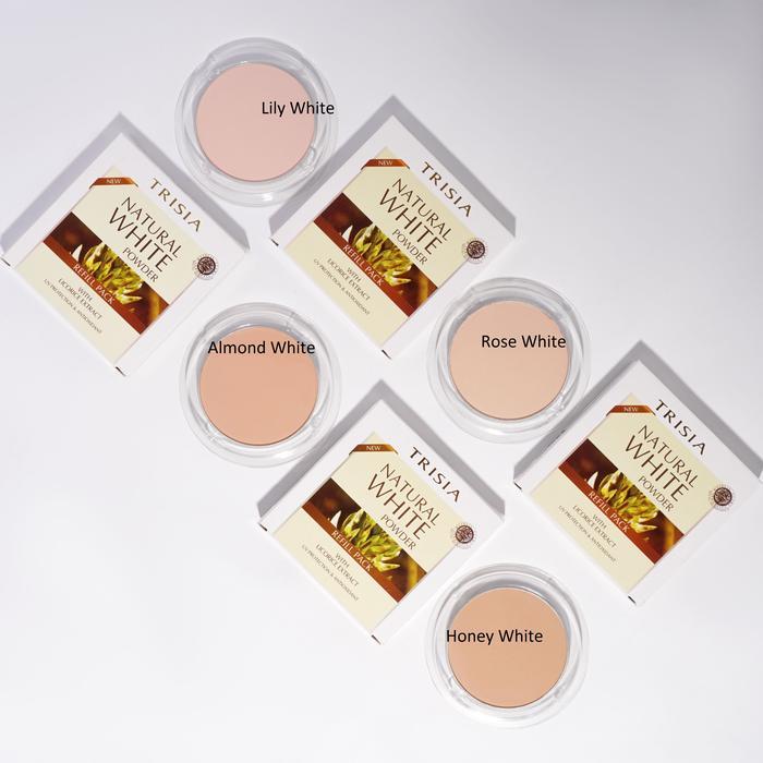 Original [Buy Twc Get Free Refill] Trisia Two Way Cake Pressed Powder - Natural White - Bedak Padat