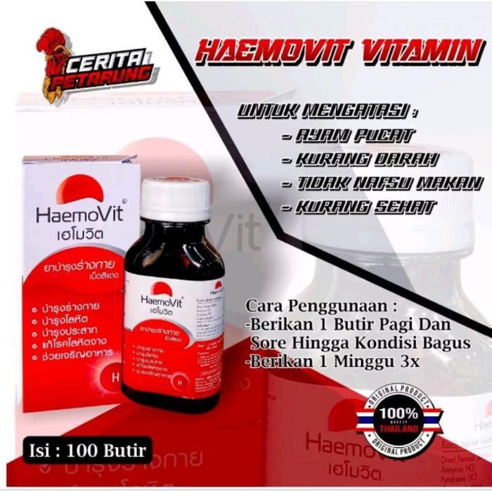 Obat Ayam Ngesup Sakit Kuning Haemovit 100 Tablet Multivitamin Obat Ayam Sakit Kuning Anemia