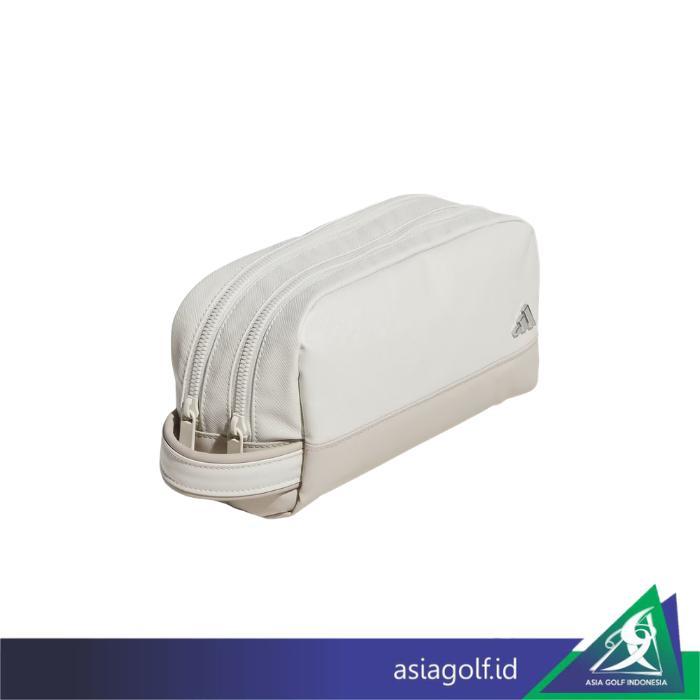 Ball Bag Golf Adidas PU Leather 2 Zip Pouch Original Tahan Lama Mudah Dibersihkan