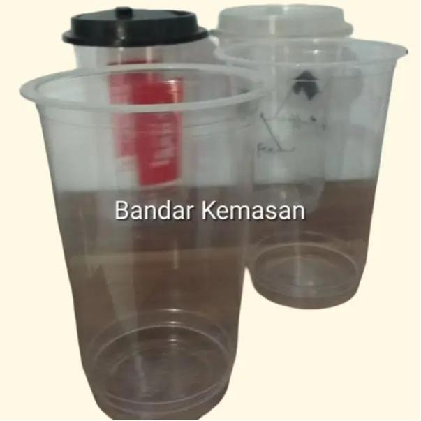 Plastic Cup PP / Gelas Plastik PP ukuran 16oz Tebal