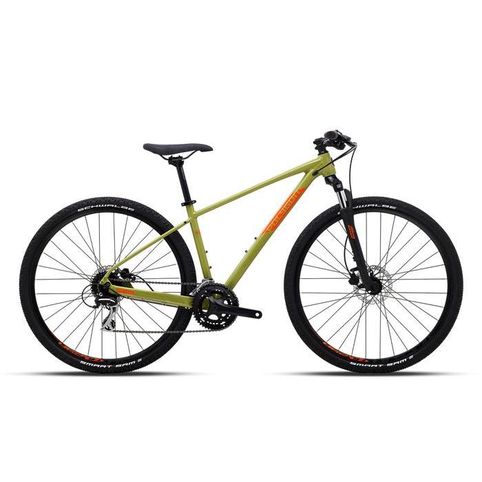 POLYGON HEIST X2 SEPEDA MTB HYBRID BAN 700C COLOR GREEN - S