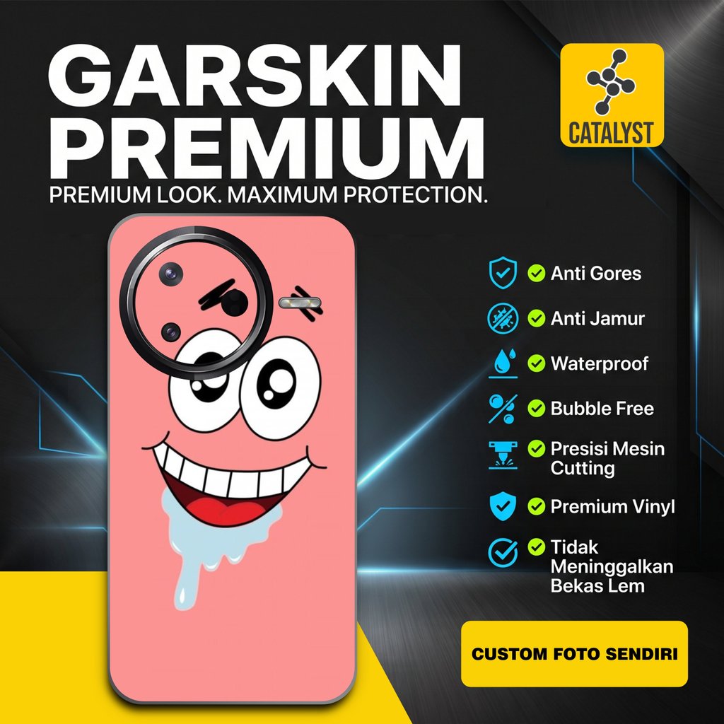 Garskin Vinyl POCO F7 PRO Fullbody - isi 2 - Patrick spongebob - Skin protector Case