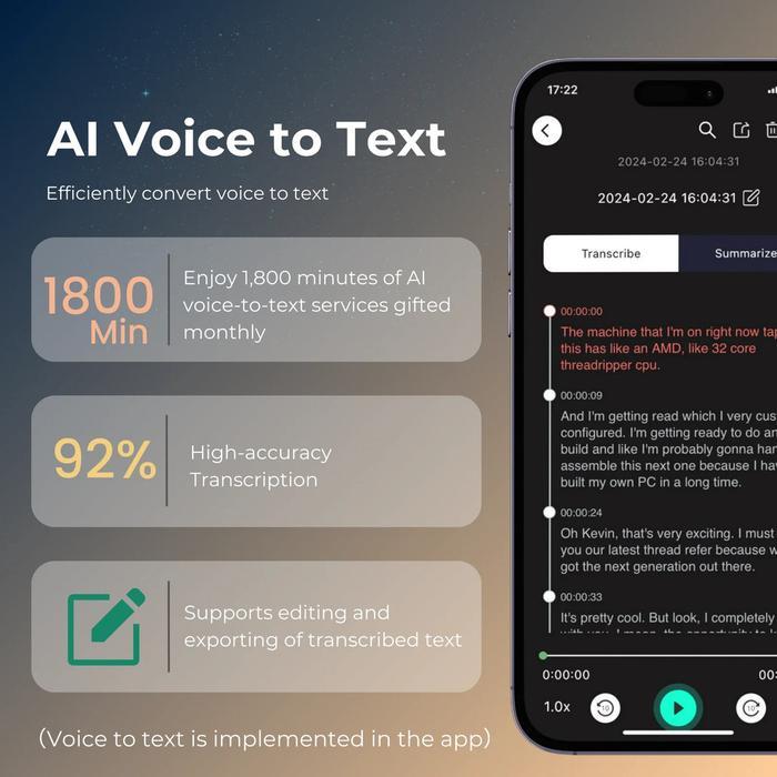 Promo Focase Rec Ai Voice Call Recorder Powered By Chatgpt 4O With App Transcription Speech-To-Text