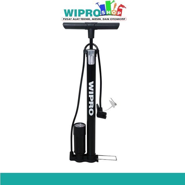 WIPRO Pompa Sepeda Tabung Besi+Meter 160Psi WP3867