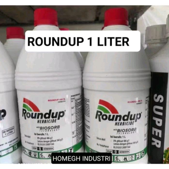 Roundup / roundup 486sl 1 liter / roundup herbisida pembasmi rumput liar / roundup 1 liter / promo